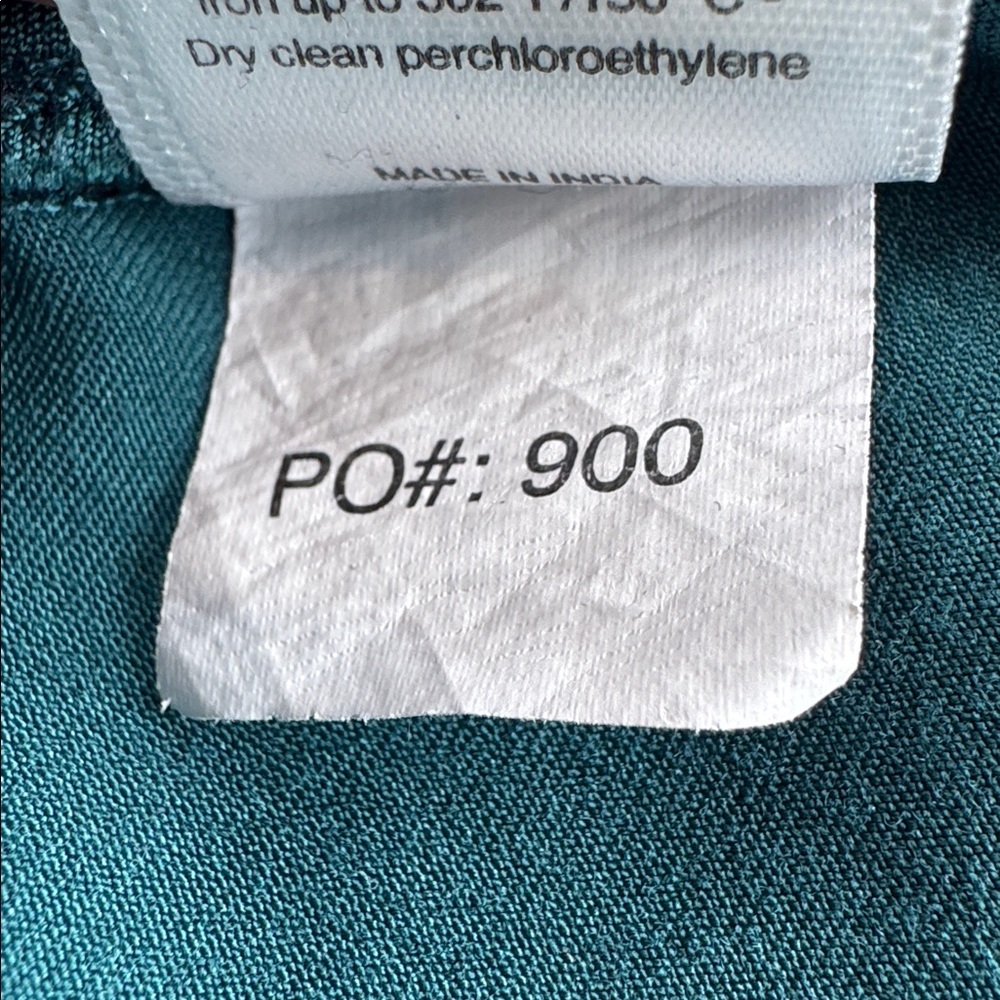 Mandala Teal Drawstring Scrub Pants w/Side Pockets - Picture 7 of 7